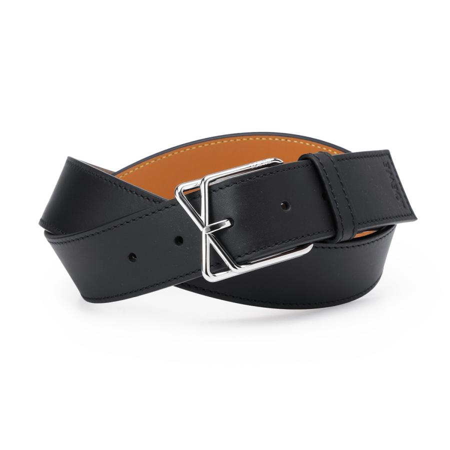 LOEWE（ロエベ） ベルト LAYERED CROSS BUCKLE BELT 3.5 ブラック