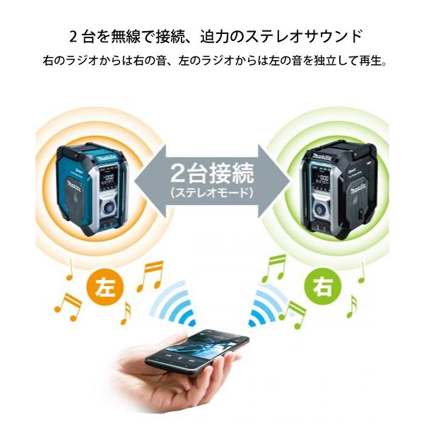 マキタ（makita） 充電式ラジオ 黒 MR005GZB 本体のみ バッテリ・充電
