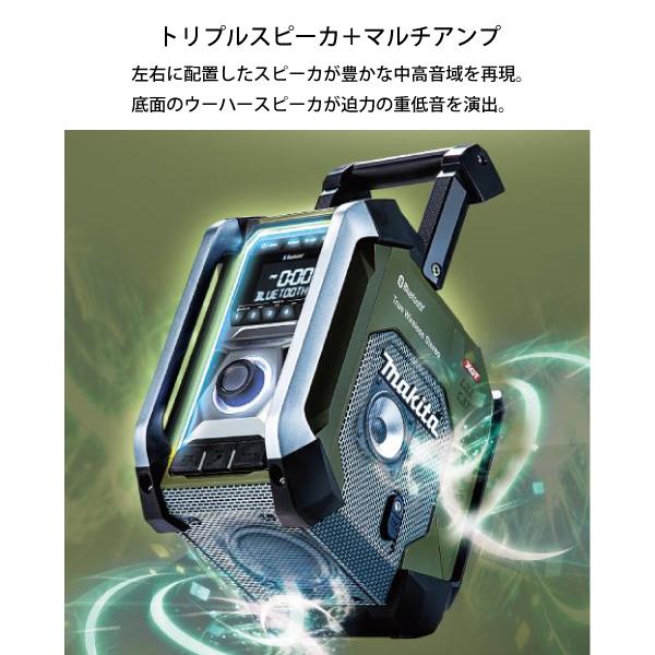 マキタ（makita） 充電式ラジオ 黒 MR005GZB 本体のみ バッテリ・充電