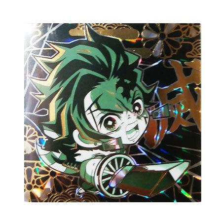 BANDAI（バンダイ） 鬼滅の刃 ディフォルメ シールウエハース 1-21 緑