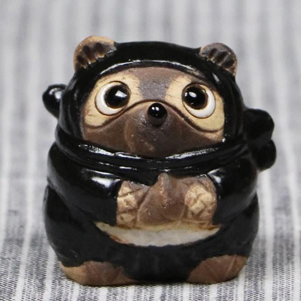 信楽焼 狸 陶器 たぬき タヌキ 開運 厄除け にんじゃ ニンジャ 忍者狸