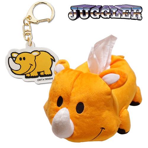 ジャグラー ツノっち ぬいぐるみ ティッシュカバー ＆ アクリル