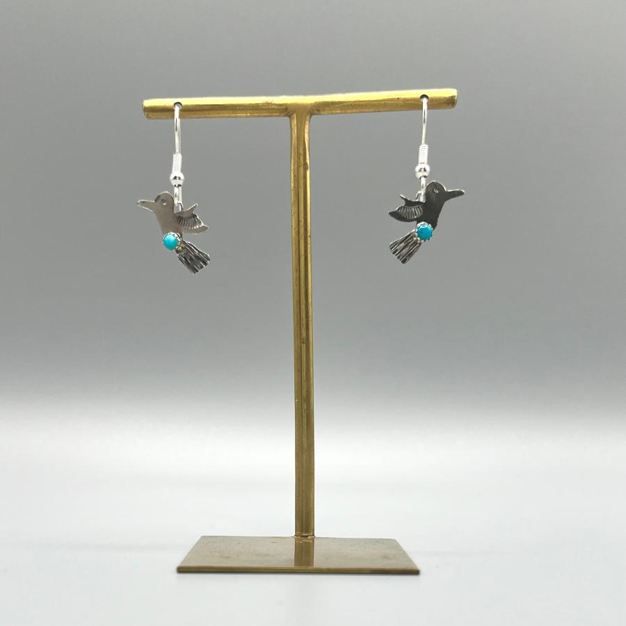 ハミングバードピアス ターコイズ インディアンジュエリー/ネイティブ