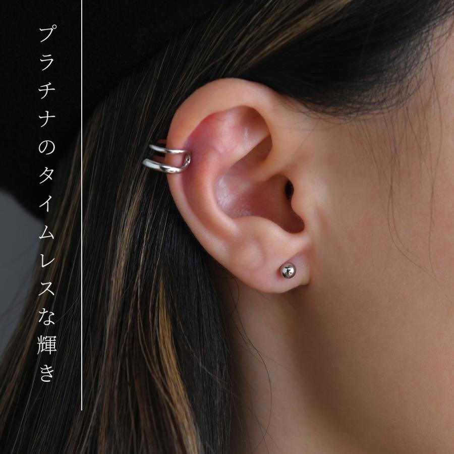 プラチナ900 4mmボールピアス Pt900 シルバー 丸玉 シリコン タブル