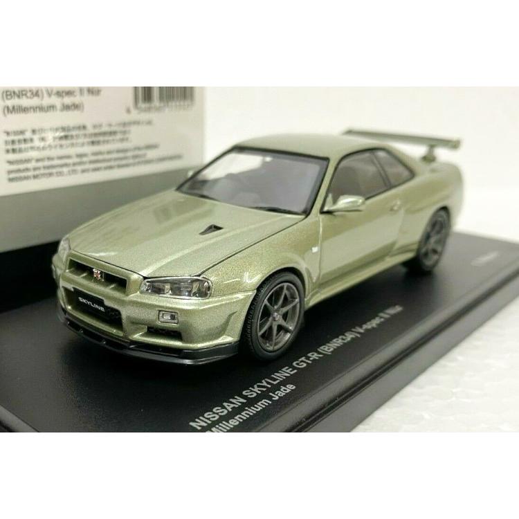 京商 1/43 日産 スカイライン R34 GT-R V スペック 2 ニュル ジェイド