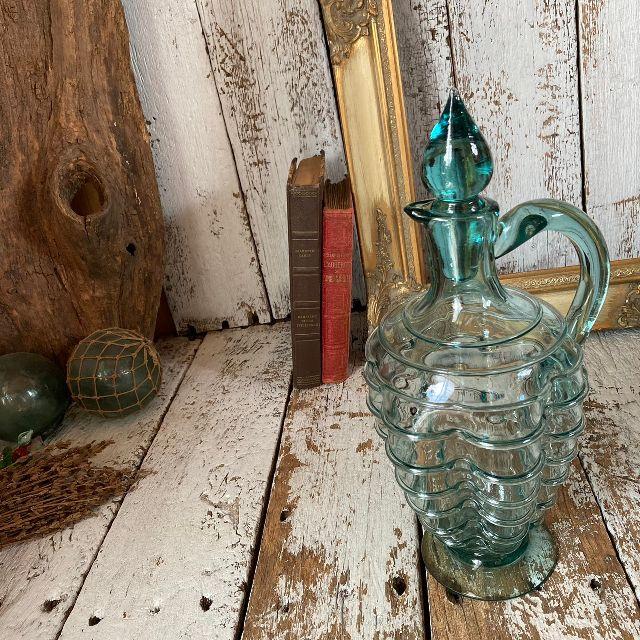 VINTAGE ≫ヴィンテージ*吹きガラス デカンタ*デキャンタージュ