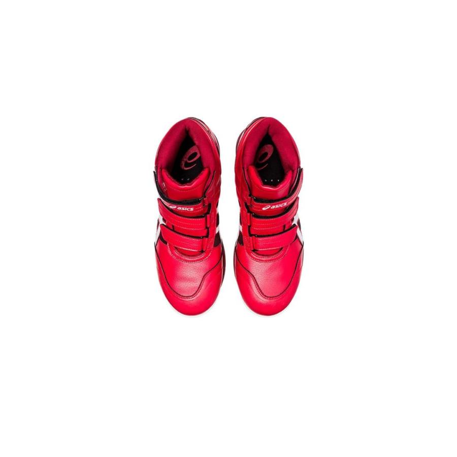 ウィンジョブ ASICS CP308AC 600 クラシックレッド×ホワイト