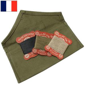 フランス軍 メディカルエプロン リネンコットン オフホワイト デッド