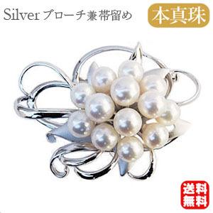 パール ブローチ パールブローチ フォーマル 帯留め 真珠 真珠帯留め