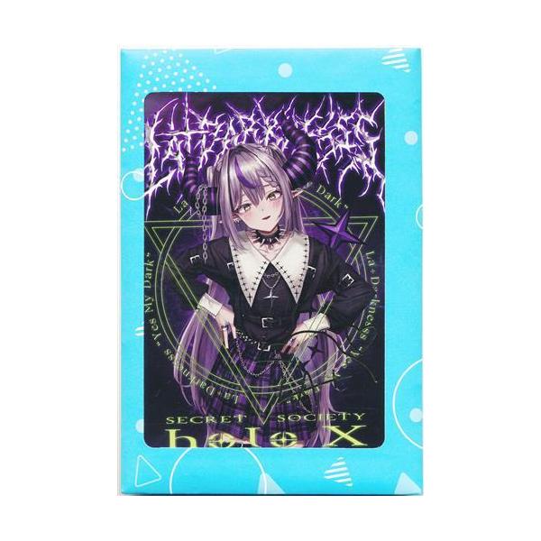 ホロライブ 活動1周年記念 箔押し複製サイン入りポストカード ラプラス