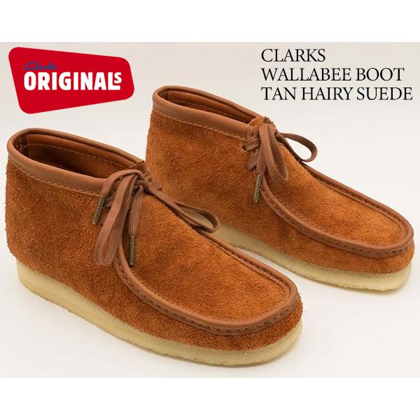 Clarks（クラークス） CLARKS WALLABEE BOOT TAN HAIRY SUEDE 26154818