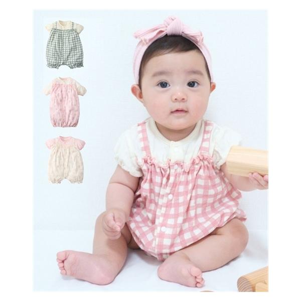 ニッセン（nissen） ロンパース カバーオール ベビー サロペット風