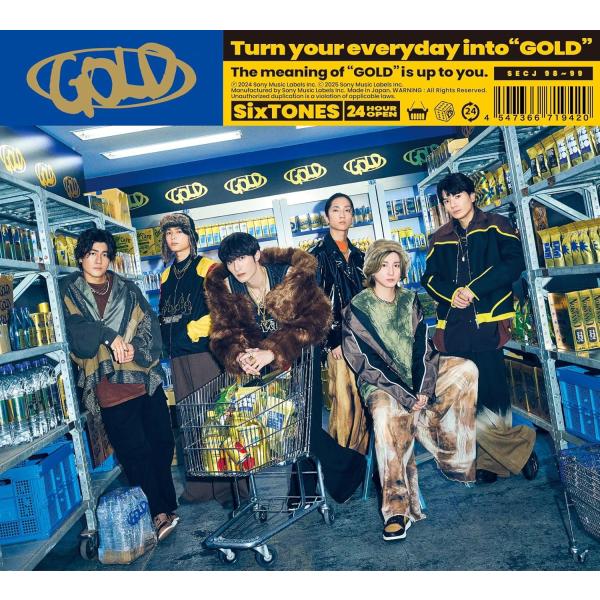 ソニーミュージック（Sony Music） SixTONES GOLD (初回盤A) (CD+Blu