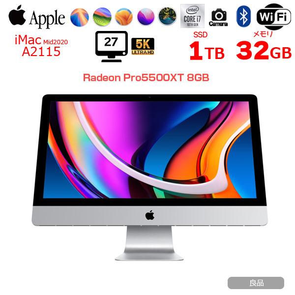 iMac（Apple） Apple iMac 27inch MXWV2J/A A2115 5K 2020 一体型
