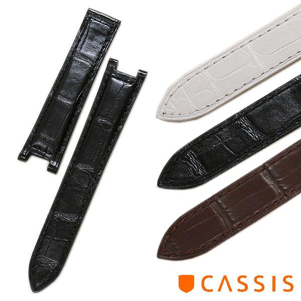 カルティエ パシャ 対応 凹 アリゲーター ワニ革 時計ベルト X0038339