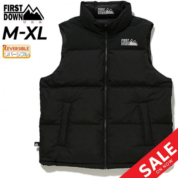 ファーストダウン ダウンベスト リバーシブル メンズウェア FIRST DOWN