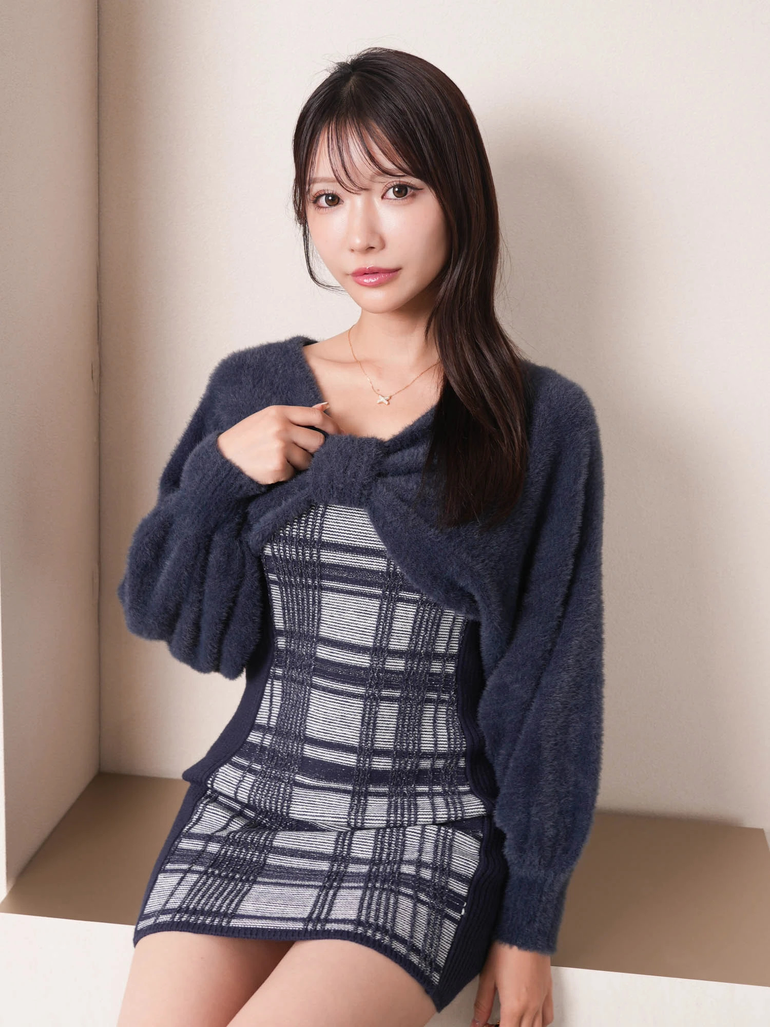 LIP SERVICE（リップサービス）｜ リボンフェザーアンサンブルニット