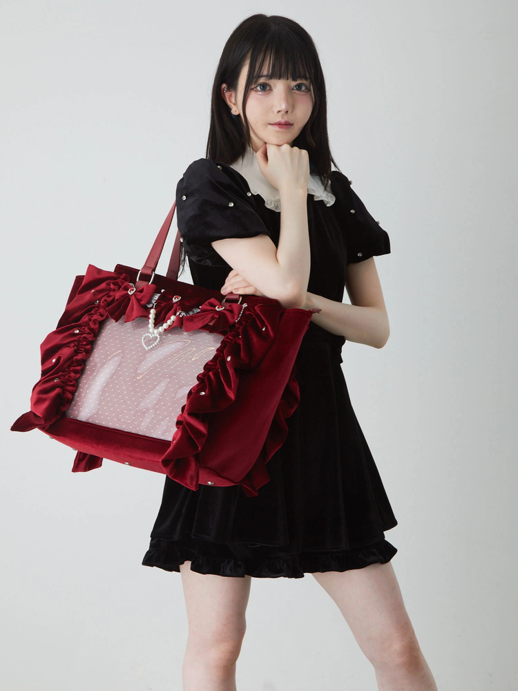 確定ファンサのおまじないベロアBag(特大) - Ank Rouge(アンクルージュ