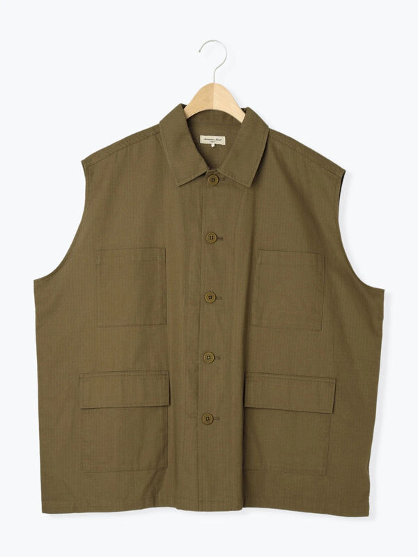 セール】 ミリタリーベスト（カーキ/アウター/ベスト）| Samansa Mos2