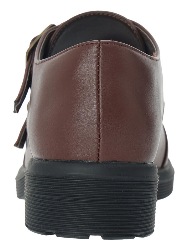 セール】 ダブルモンクストラップシューズ（ブラック/ブラウン