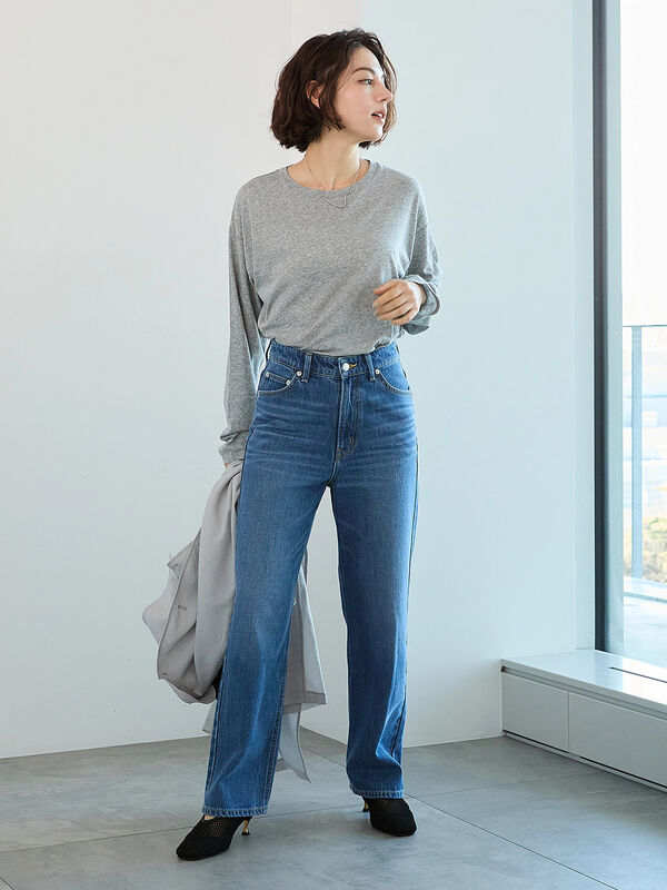 セール】 【宮本茉由着用】【EDWIN別注】ストレートデニムパンツ