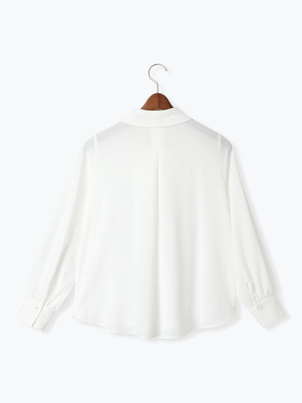 WEB限定】2wayジョーゼットボウタイブラウス【セレモニーアイテム