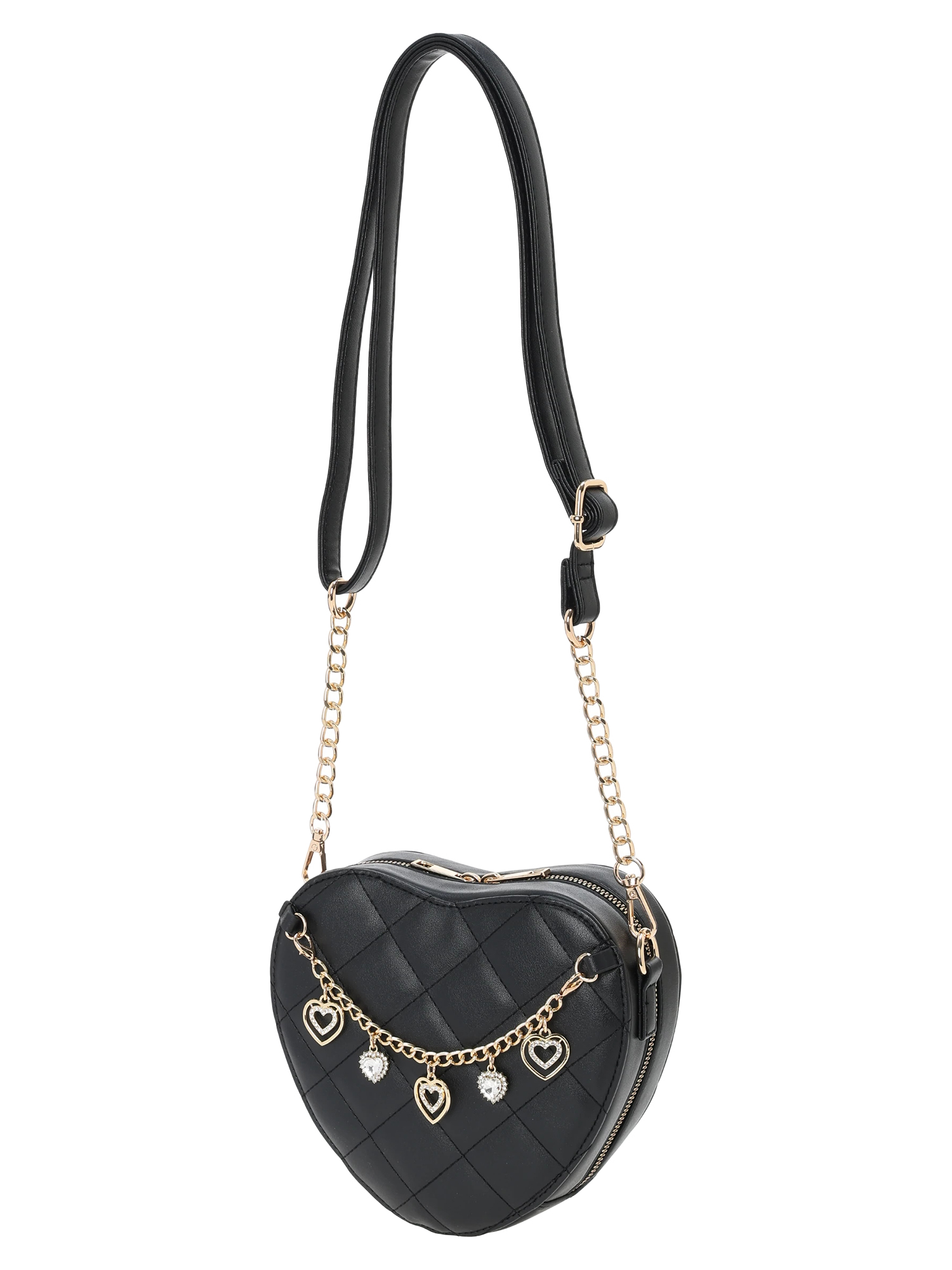 チェーンチャーム付きハート型ショルダーバッグ / LUDIC PARK（ル