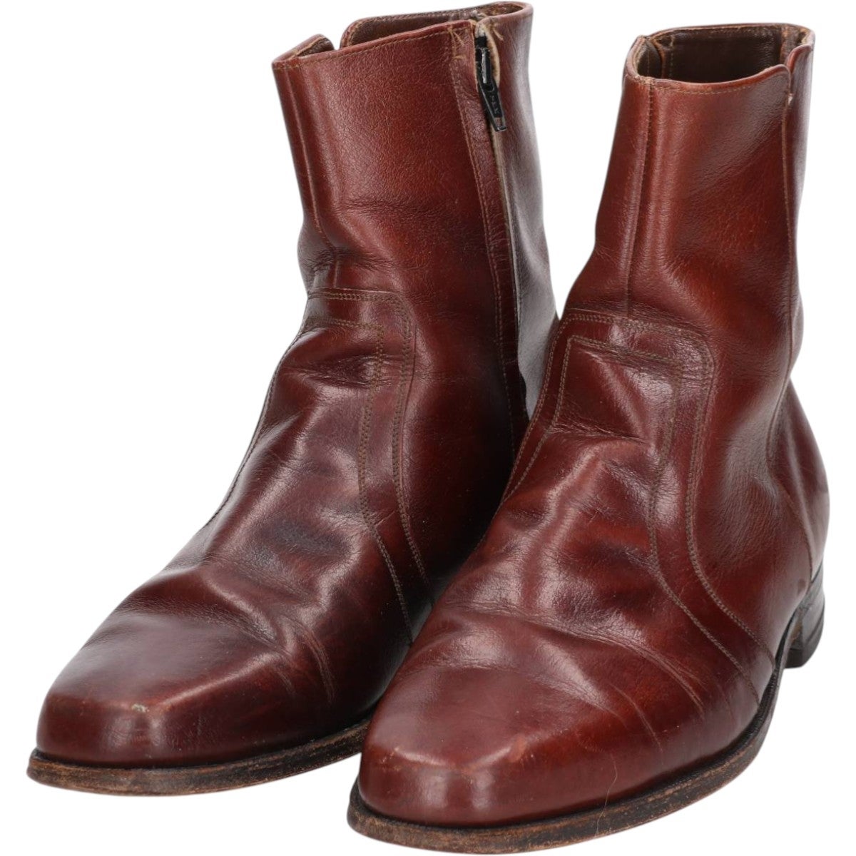 古着 フローシャイム Florsheim スクエアトゥ サイドジップブーツ 9 1