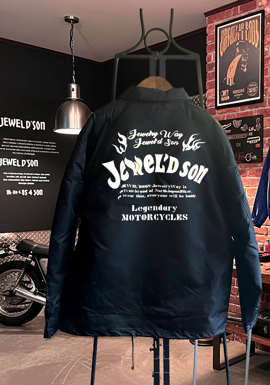 コーチジャケット（裏ボア）【JEWEL'D SON Fireロゴ】 | JEWEL'D SON