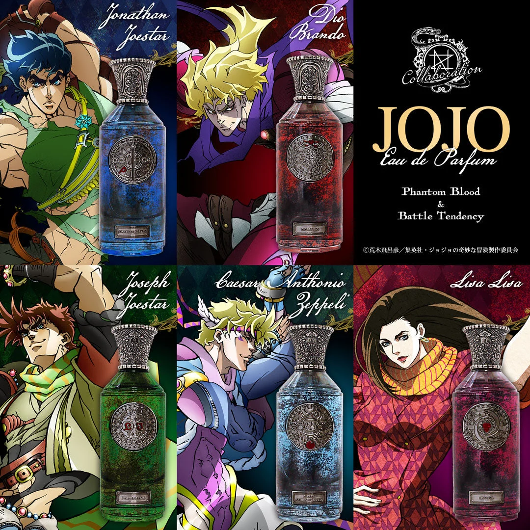 NOZ COLLABORATION Releases Phantom Blood/Battle Tendency Perfumes
