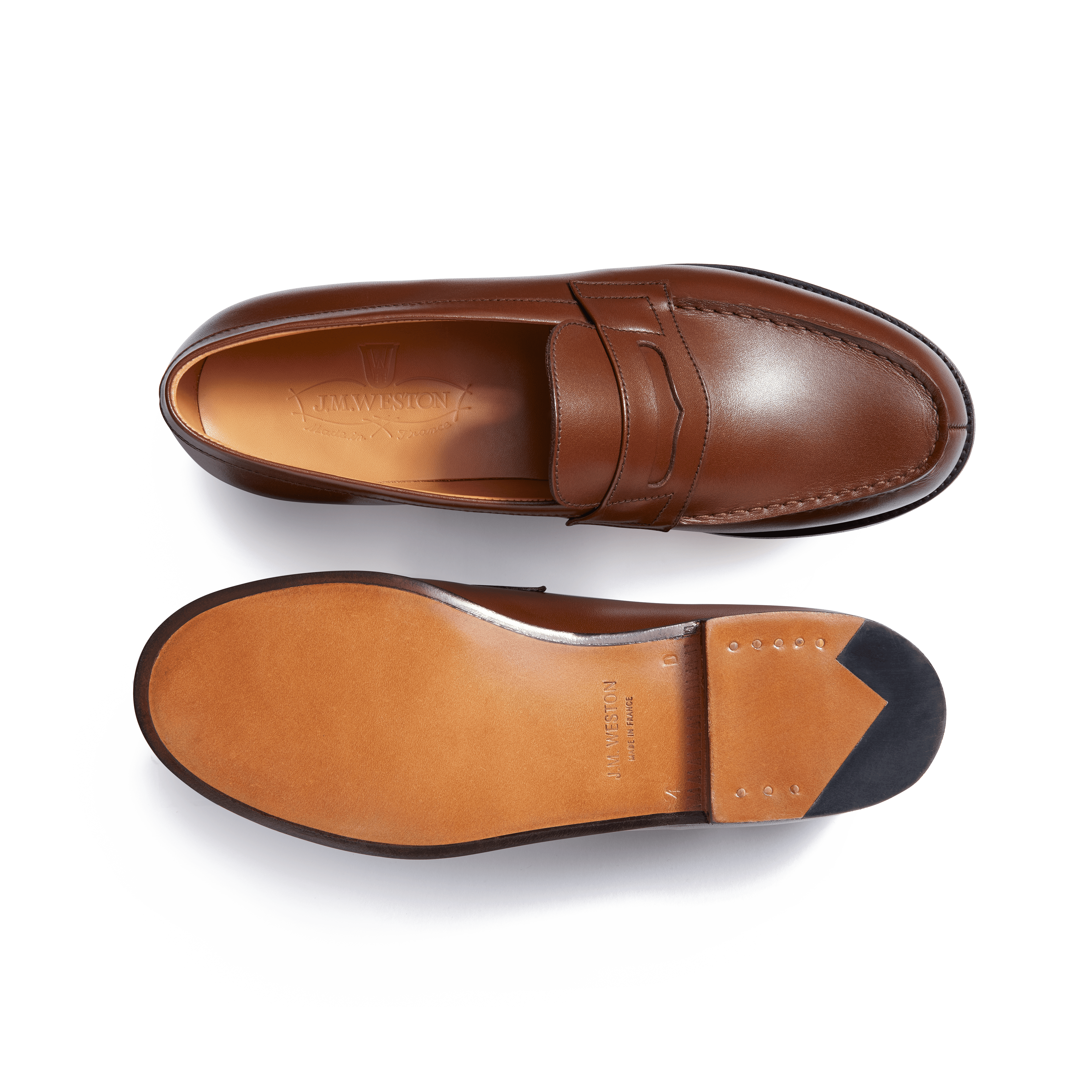 Women's Light Brown Leather Menton Loafer – J.M. Weston