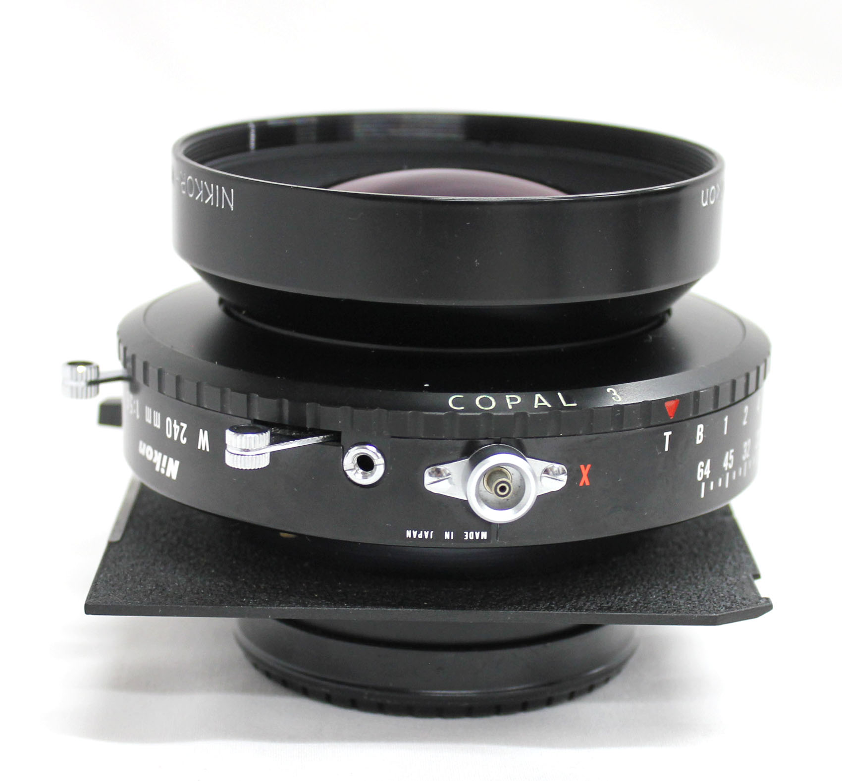 Nikon Nikkor-W 240mm F/5.6 4x5 5x7 8x10 Lens Copal 3 Shutter from