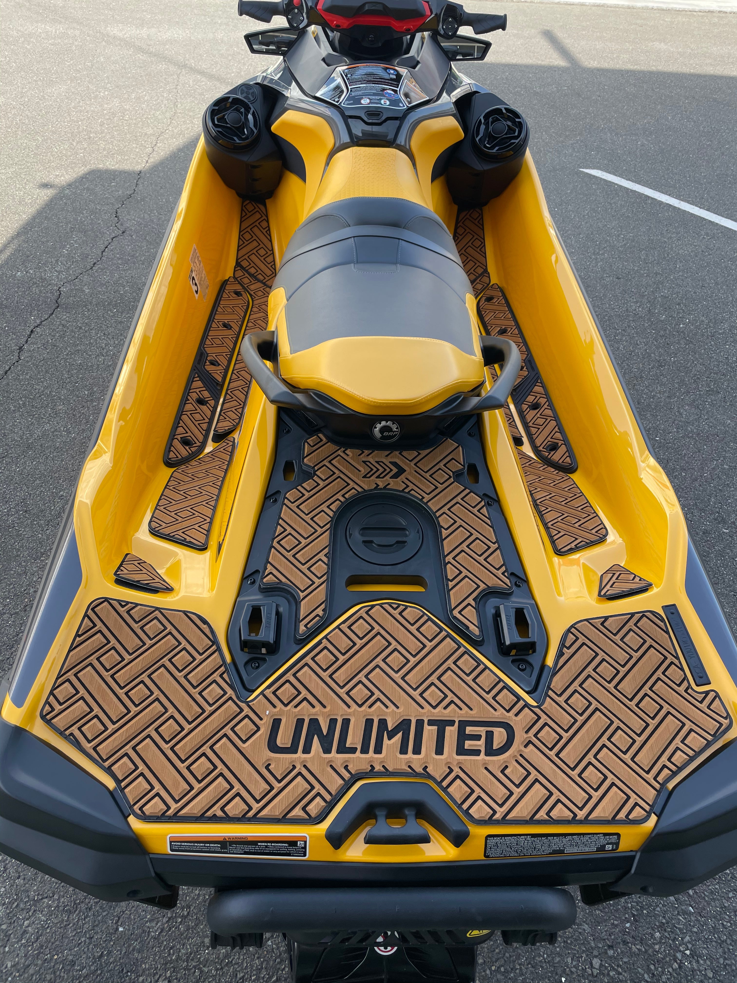 SEADOO デッキマット テープ付き RXT-X レクタングル 各色 UNLIMITED