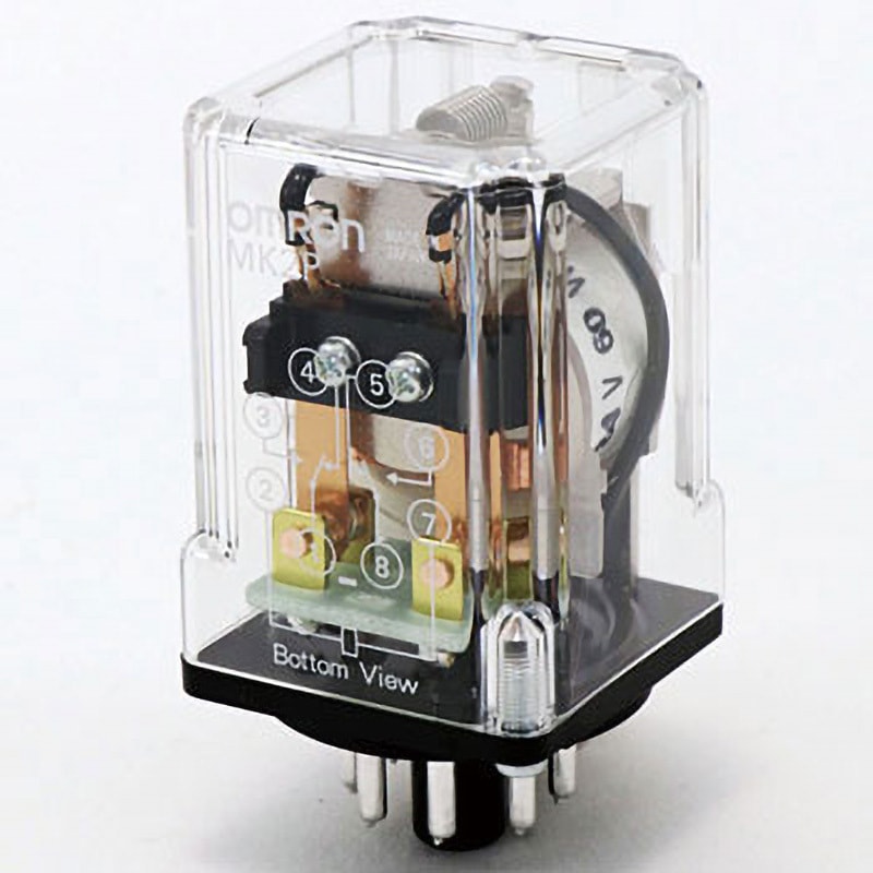 MK2P-AC/DC24-60W 小形パワーリレー MK omron(オムロン) 極数2 2c 1個