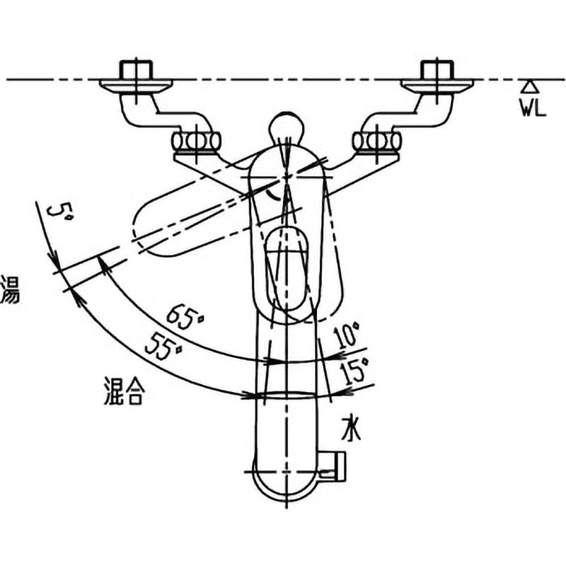 RJF-865Y キッチン用 浄水器内蔵シングルレバー混合水栓 壁付タイプ