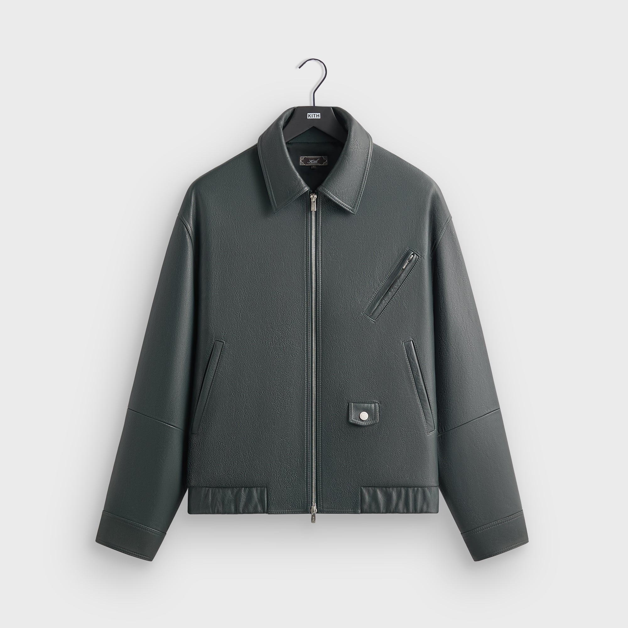 Kith Pebbled Leather Jett Blouson Jacket - Stadium – Kith Japan