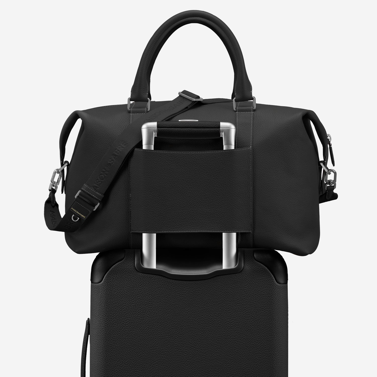 The Boston Bag - Black Caviar – MAISON de SABRÉ