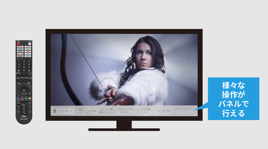 快適・便利 | AQUOS 4K GN2ライン | テレビ：シャープ