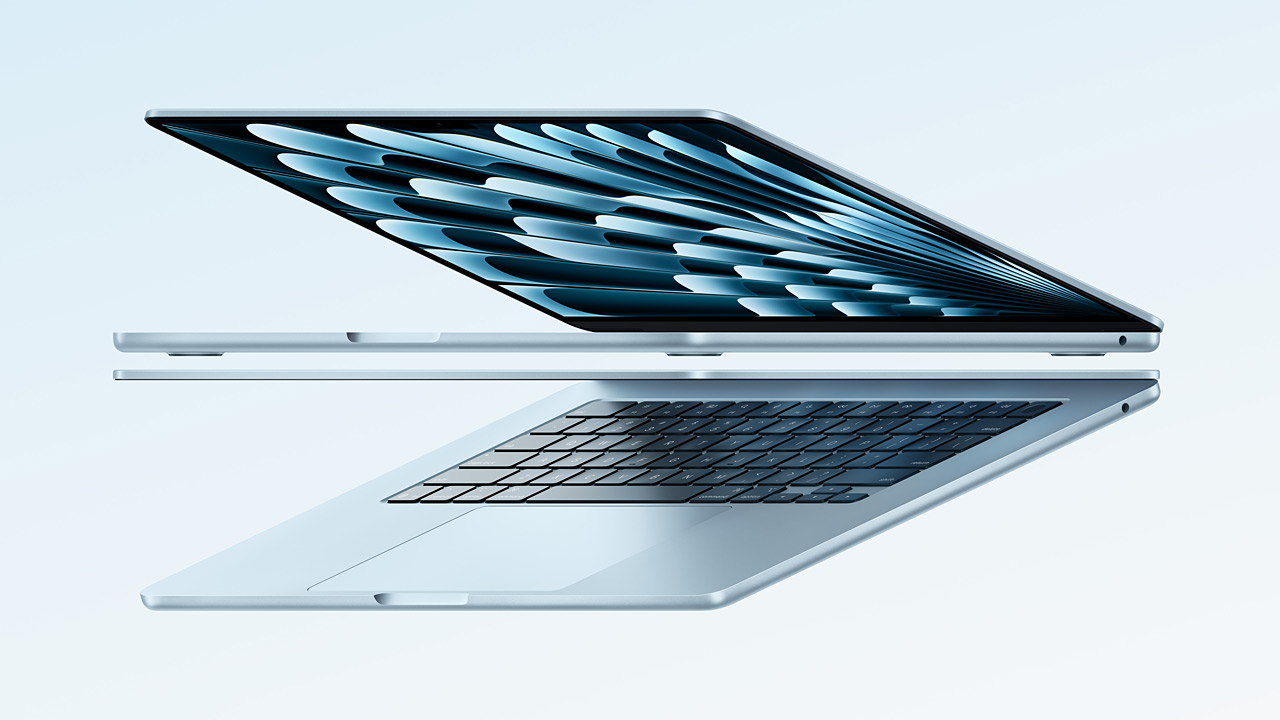 Apple、超高速M4チップ搭載の新型MacBook Airを発表。スカイブルーの新