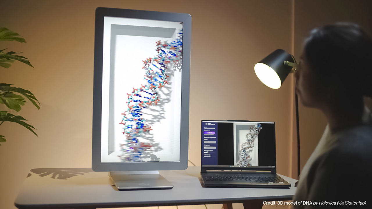 Looking Glass、メガネなしで3D体験できる3Dディスプレイ「Looking