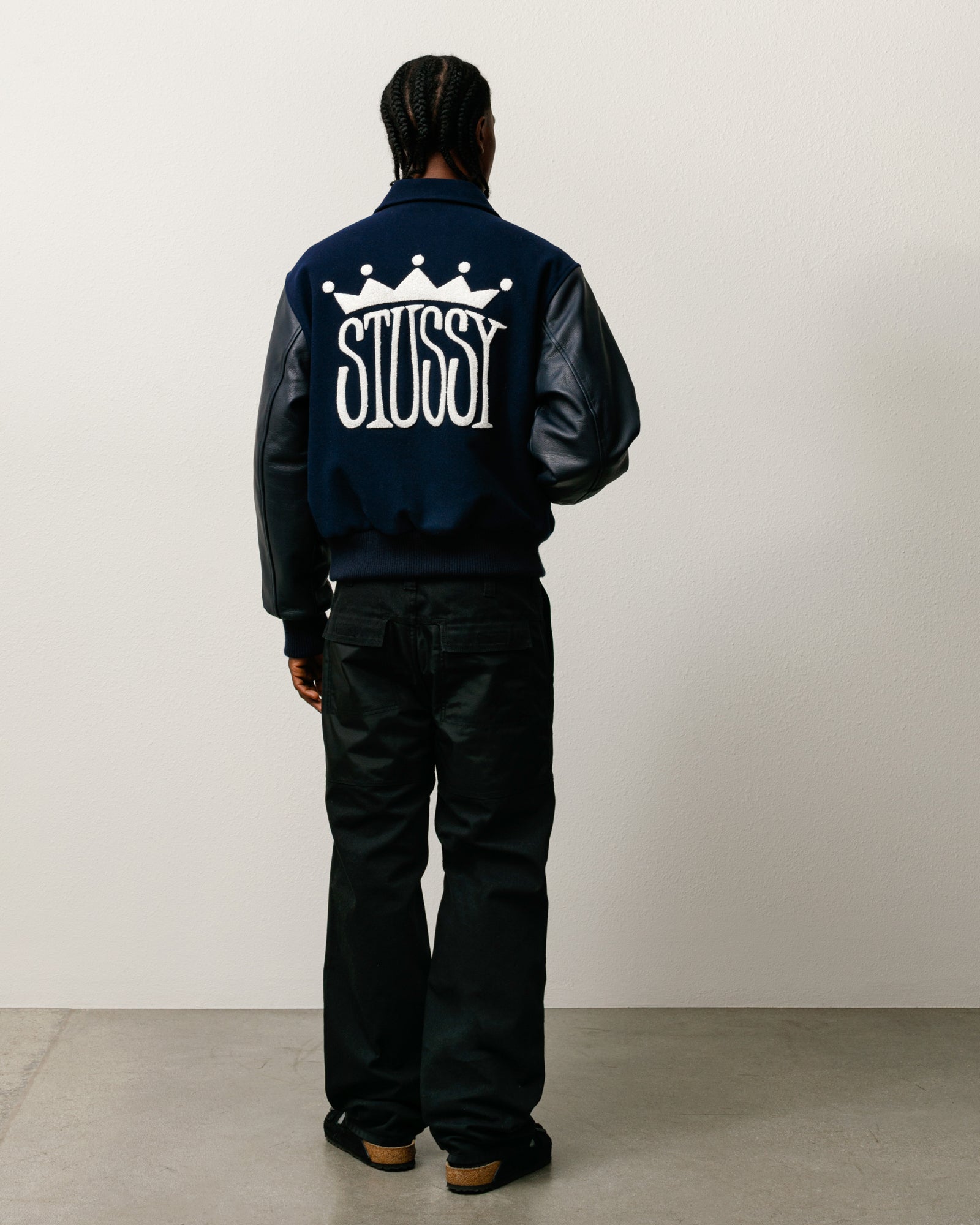 King Varsity Jacket – Navy | Outerwear | Stüssy Japan
