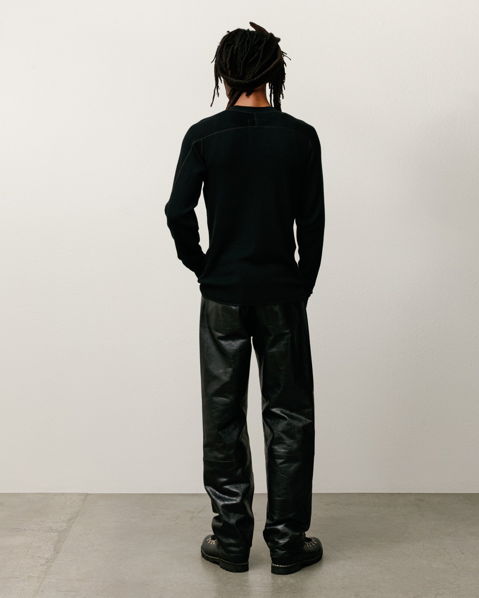 Wool LS Thermal – Black | Tops & Knits | Stüssy Japan