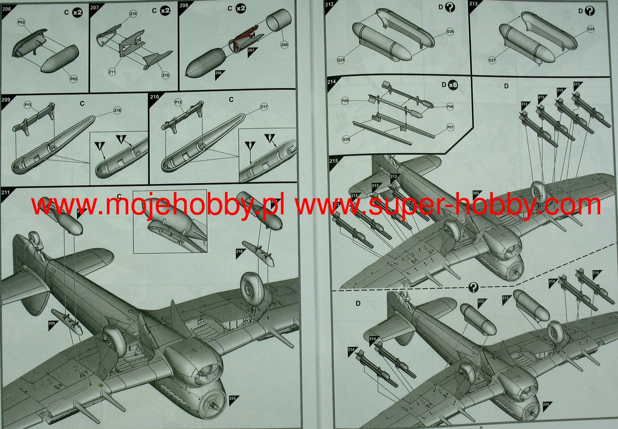 Hawker Typhoon Mk. IB 'Car Door' with Additional Scheme Airfix 19003A