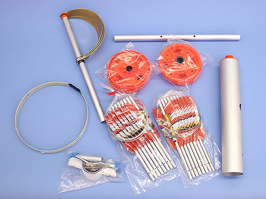 五月幟備品 鯉のぼり用矢車単品4m、5m鯉のぼりセット用 簡単矢車 (静音