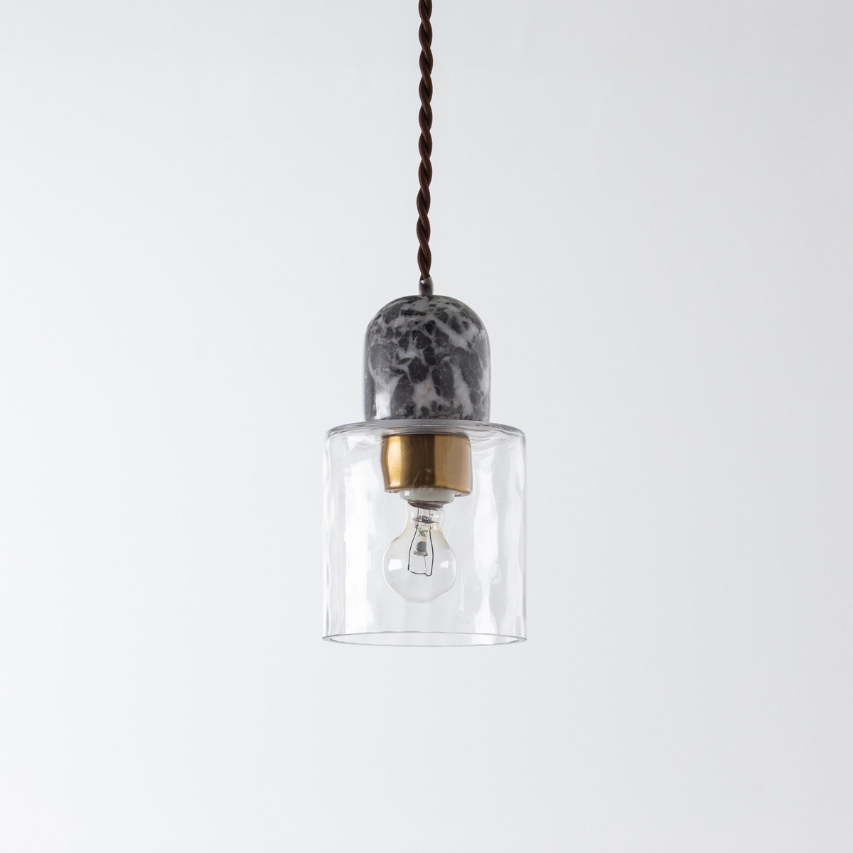 Glass × Stone 香水瓶のような ガラス ペンダントライト – KANADEMONO