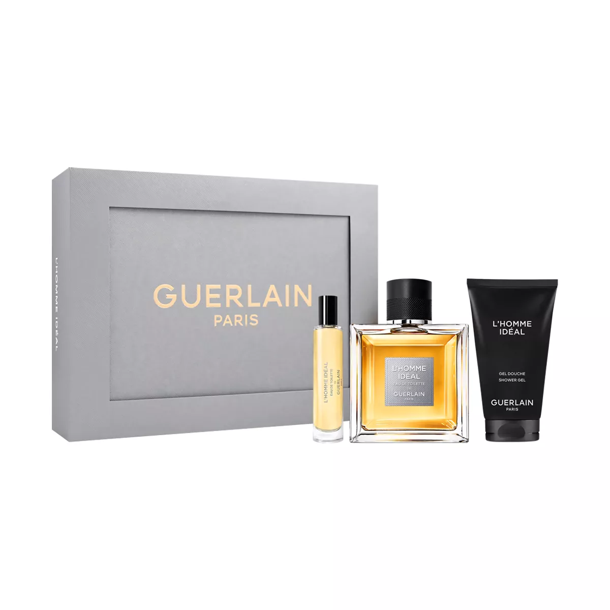 L'Homme Ideal Set By Guerlain EDT For Men - 3 Pieces