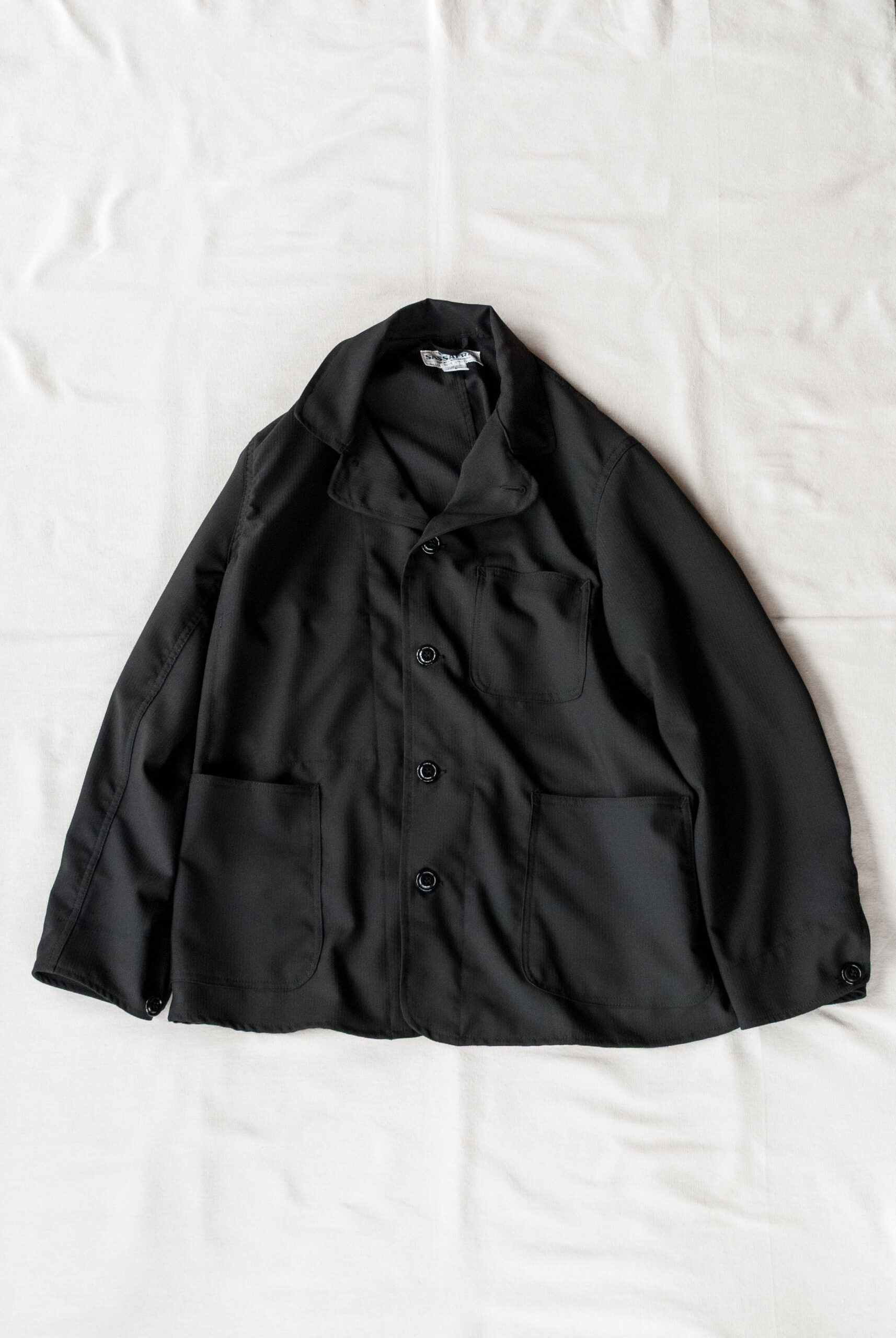 SASSAFRAS Sprayer Jacket Wool Like Tropical Black | kado〔カド