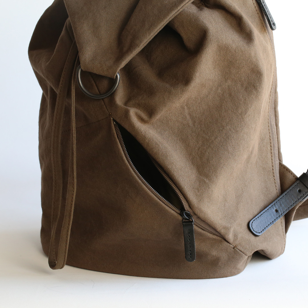 備長炭染め帆布リュックサック | 香久山鞄
