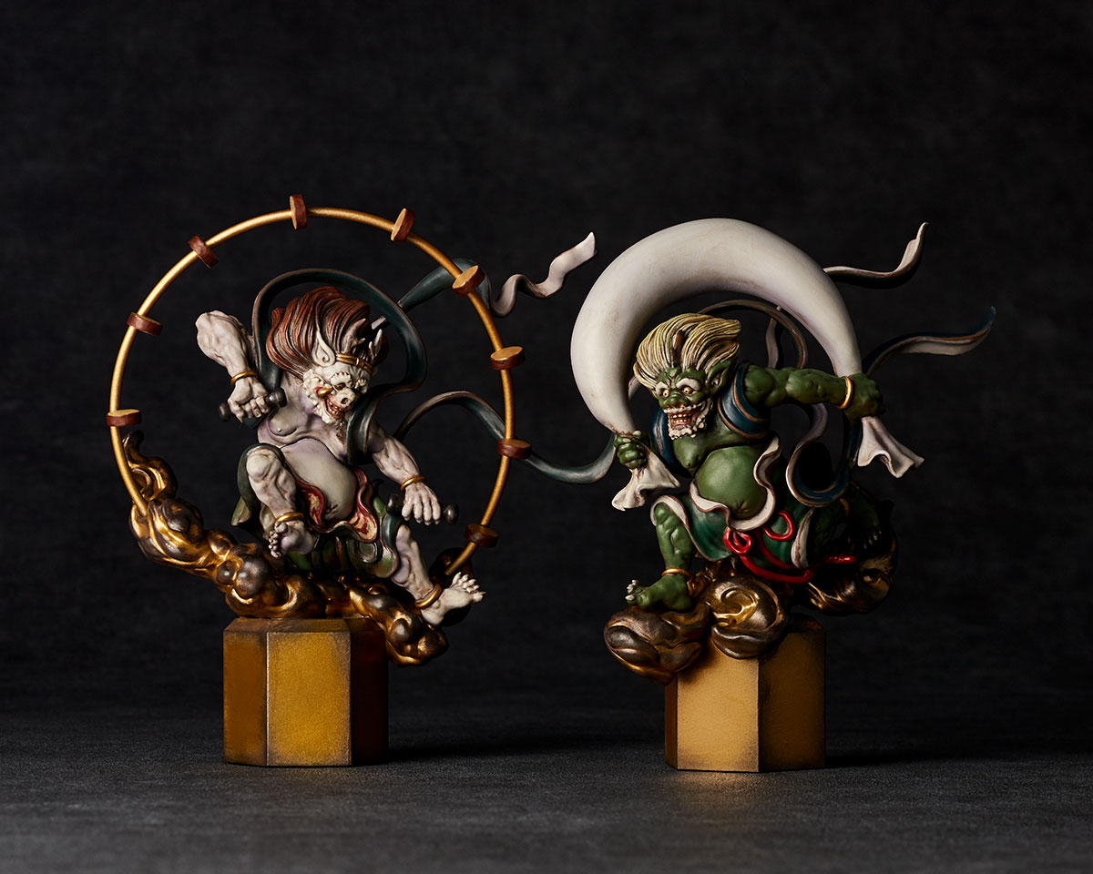 風神・雷神 フィギュアセット 2体 日本の至宝 仏像立体図録 2 風神 雷神 フル彩色 セット 新品未開封