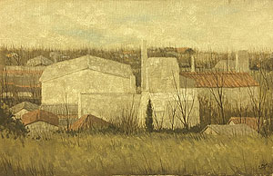 福井良之助「風景」油彩10号